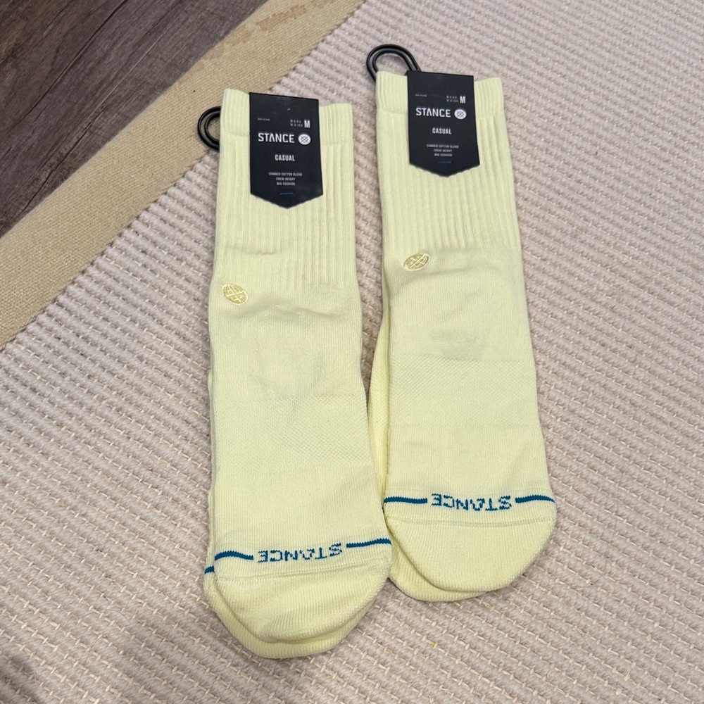 Stance Light Yellow Crew Socks
